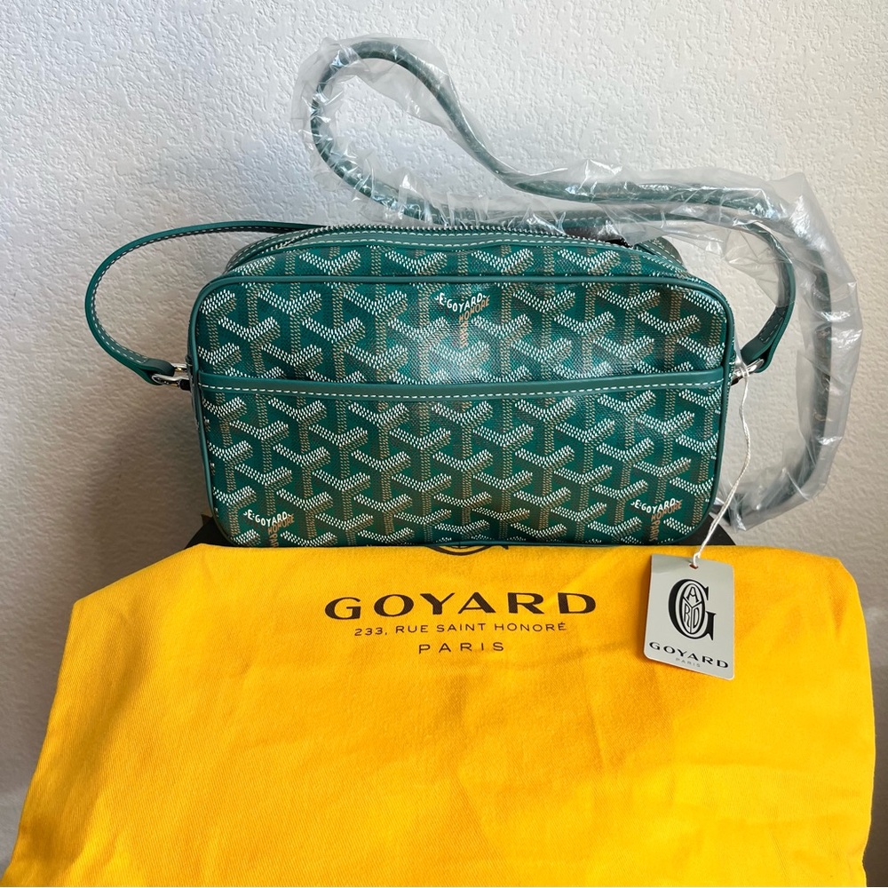NEW 💚 Goyard SAC CAP-VERT PM Unisex Green Crossbody - Authentic *FULL SET*
